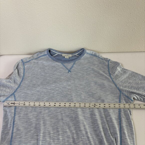 Tommy Bahama Reversible Barrier Beach Flip Crew Shirt Mens XXXL Gray Blue Lot - Picture 10 of 13